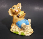 1970s Pepiware "Tucker" Bunny Rabbit Eating a Snack Figurine - England - Treasure Valley Antiques & Collectibles
