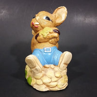 1970s Pepiware "Tucker" Bunny Rabbit Eating a Snack Figurine - England - Treasure Valley Antiques & Collectibles