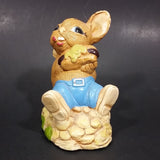 1970s Pepiware "Tucker" Bunny Rabbit Eating a Snack Figurine - England - Treasure Valley Antiques & Collectibles