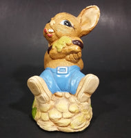 1970s Pepiware "Tucker" Bunny Rabbit Eating a Snack Figurine - England - Treasure Valley Antiques & Collectibles