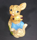 1970s Pepiware "Tucker" Bunny Rabbit Eating a Snack Figurine - England - Treasure Valley Antiques & Collectibles