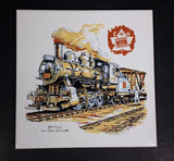 Canadian National Railway CNR "Serves All Canada" No. 7312 "Six-Wheel Switcher" Ceramic Tile - Treasure Valley Antiques & Collectibles