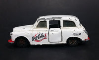1985-1986 Matchbox Mattel Coca-Cola Coke Taxi FX4R with Suicide Doors Diecast Toy Car - Treasure Valley Antiques & Collectibles