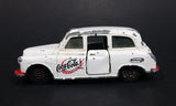 1985-1986 Matchbox Mattel Coca-Cola Coke Taxi FX4R with Suicide Doors Diecast Toy Car - Treasure Valley Antiques & Collectibles