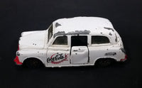1985-1986 Matchbox Mattel Coca-Cola Coke Taxi FX4R with Suicide Doors Diecast Toy Car - Treasure Valley Antiques & Collectibles