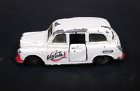 1985-1986 Matchbox Mattel Coca-Cola Coke Taxi FX4R with Suicide Doors Diecast Toy Car - Treasure Valley Antiques & Collectibles
