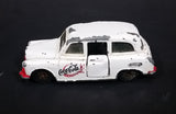 1985-1986 Matchbox Mattel Coca-Cola Coke Taxi FX4R with Suicide Doors Diecast Toy Car - Treasure Valley Antiques & Collectibles