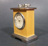 Sina Quartz Miniature Wood and Metal Case Miniature Carriage Clock - Treasure Valley Antiques & Collectibles