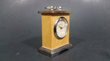 Sina Quartz Miniature Wood and Metal Case Miniature Carriage Clock - Treasure Valley Antiques & Collectibles