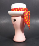 Vintage Avon Pink Miss Lollypop Red Ribbon White Hat Cologne Mist - Empty Perfume Bottle - Treasure Valley Antiques & Collectibles