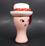 Vintage Avon Pink Miss Lollypop Red Ribbon White Hat Cologne Mist - Empty Perfume Bottle - Treasure Valley Antiques & Collectibles