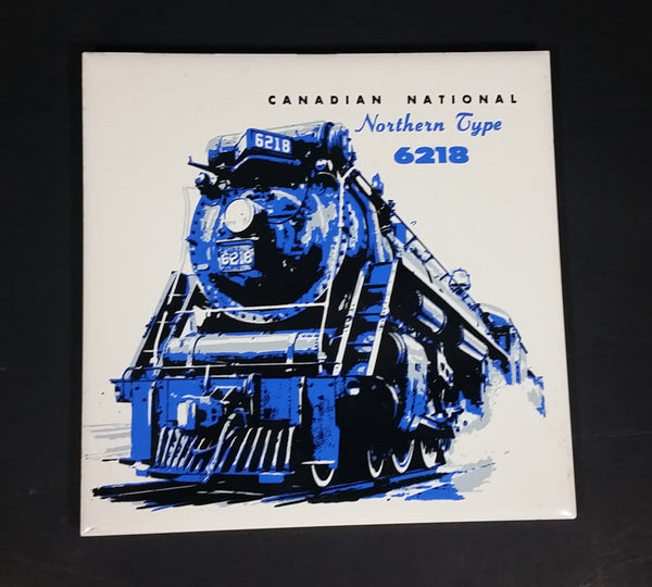 Canadian National Railway "Northern Type" No. 6218 Train Locomotive Ceramic Tile - Treasure Valley Antiques & Collectibles