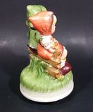 Vintage Hummel Style Bavarian German Boy and Girl Ceramic Rotating Music Box - Treasure Valley Antiques & Collectibles