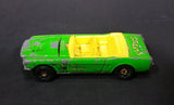 2000 Hot Wheels '65 Mustang Convertible Classic Rock Lime Green Die Cast Toy Car Vehicle - Treasure Valley Antiques & Collectibles
