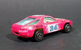 1980s Yatming Hot Pink Porsche 928 Flystone #34 Super Runner Die Cast Toy Car No. 1034 - Treasure Valley Antiques & Collectibles