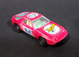 1980s Yatming Hot Pink Porsche 928 Flystone #34 Super Runner Die Cast Toy Car No. 1034 - Treasure Valley Antiques & Collectibles