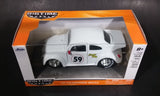 Jada Big Time Muscle 1959 Volkswagen Beetle White '59 "Super Bug" Die Cast Toy Car - Treasure Valley Antiques & Collectibles