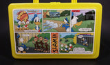Vintage Disney's Cook'd Up Comics Donald Duck The Monkey's Uncle Yellow Plastic Pencil Case - Treasure Valley Antiques & Collectibles