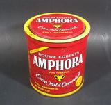 Vintage Douwe Egberts Amphora Pipe Tobacco Extra Mild Cavendish 12oz Red Tin Can - Empty - Treasure Valley Antiques & Collectibles