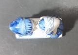 Vintage Delft Blue Holland Dutch Boy and Girl Kissing Hand Painted Ceramic Figurine - Treasure Valley Antiques & Collectibles