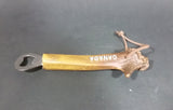Canada Deer Antler Horn Bar Beverage Metal Bottle Opener with Rawhide Hanger - Treasure Valley Antiques & Collectibles