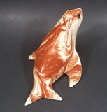 Ceramitique Alaska Clay Ceramic Brown Swirl Seal Figurine - Signed Carol - Treasure Valley Antiques & Collectibles