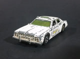 1977 Hot Wheels Solid White Police Car 12 with Yellow Logo Diecast Toy Car - Rare Version - Treasure Valley Antiques & Collectibles