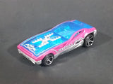 2009 Hot Wheels Bye Focal II Pink Blue Chrome Die Cast Toy Car w/ 5 Spoke Wheels - Treasure Valley Antiques & Collectibles
