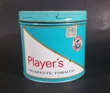Vintage 1980s Blue Player's Navy Cut Cigarette Tobacco 200g Tin Can with Lid - Empty - Treasure Valley Antiques & Collectibles