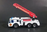 1982 Matchbox Fire Engine White w/ Red Ladder Die Cast Toy Emergency Vehicle - Treasure Valley Antiques & Collectibles