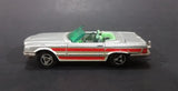 1980 Majorette Mercedes 350 SL Convertible Silver Grey with Red Stripes Die Cast Toy Car - Treasure Valley Antiques & Collectibles