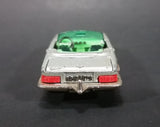 1980 Majorette Mercedes 350 SL Convertible Silver Grey with Red Stripes Die Cast Toy Car
