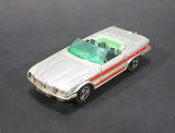 1980 Majorette Mercedes 350 SL Convertible Silver Grey with Red Stripes Die Cast Toy Car - Treasure Valley Antiques & Collectibles