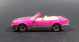 1990s Mercedes Benz SL 500 Convertible Pink River Tour Die Cast Plastic Bottom Toy Car