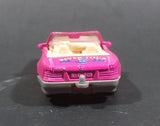 1990s Mercedes Benz SL 500 Convertible Pink River Tour Die Cast Plastic Bottom Toy Car