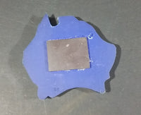 Australia Shaped Blue Rubber Souvenir Fridge Magnet w/ Flag and Stars Decor - Treasure Valley Antiques & Collectibles