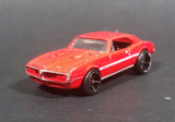 2010 Hot Wheels 1967 Pontiac Firebird 400 Red White Stripe Die Cast Toy Muscle Car