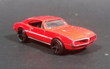 2010 Hot Wheels 1967 Pontiac Firebird 400 Red White Stripe Die Cast Toy Muscle Car
