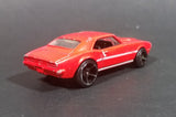2010 Hot Wheels 1967 Pontiac Firebird 400 Red White Stripe Die Cast Toy Muscle Car