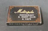 1970s Metropole Restaurant & Nightclub & Cafe Hong Kong Wooden Matches Box Pack - Treasure Valley Antiques & Collectibles