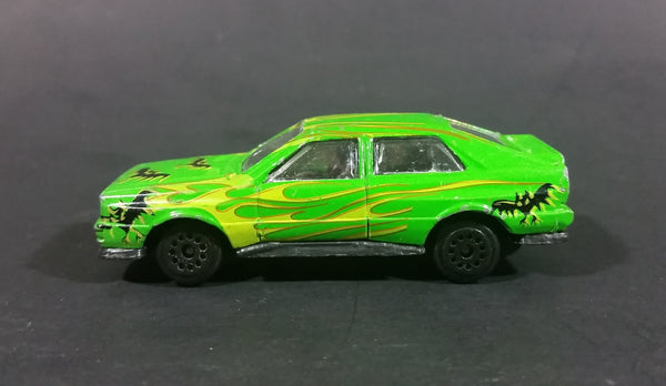 1980s Zee Toys Dyna Wheels Audi Quattro Green Bat Car No. D87 Die Cast Toy Vehicle - Treasure Valley Antiques & Collectibles