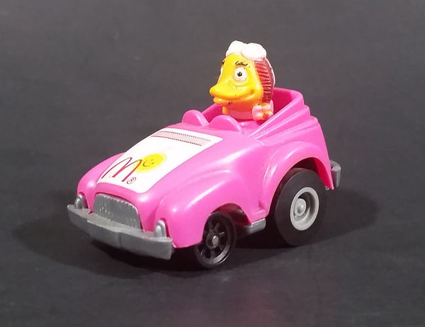1985 McDonald's Happy Meal Fast Macs Birdie Character Pink Pull Back Toy Car Vehicle - Treasure Valley Antiques & Collectibles