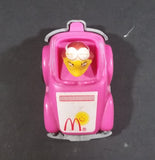 1985 McDonald's Happy Meal Fast Macs Birdie Character Pink Pull Back Toy Car Vehicle - Treasure Valley Antiques & Collectibles