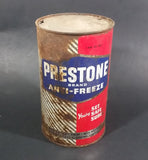 Vintage Prestone Brand Anti-Freeze Coolant Red Blue 1 Imperial Quart Can - EMPTY - Treasure Valley Antiques & Collectibles