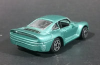 Motor Max Porsche 959 Green Teal Die Cast Toy Car Vehicle - 5 Spoke Wheels - Treasure Valley Antiques & Collectibles