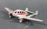 Antique 1937 Tootsie Toys Crusader X-110 Twin Propeller Aircraft Airplane Red Die Cast - Treasure Valley Antiques & Collectibles