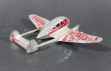 Antique 1937 Tootsie Toys Crusader X-110 Twin Propeller Aircraft Airplane Red Die Cast - Treasure Valley Antiques & Collectibles