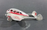 Antique 1937 Tootsie Toys Crusader X-110 Twin Propeller Aircraft Airplane Red Die Cast - Treasure Valley Antiques & Collectibles