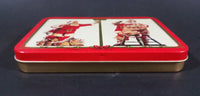 1994 Coca-Cola Coke Santa Claus Christmas Themed Playing Cards Sealed in Tin - Two Packs - Treasure Valley Antiques & Collectibles