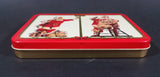 1994 Coca-Cola Coke Santa Claus Christmas Themed Playing Cards Sealed in Tin - Two Packs - Treasure Valley Antiques & Collectibles